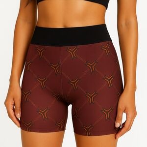 Ultracor Compression Bike Shorts Burgundy Built-In Brief Seamless NEW XS